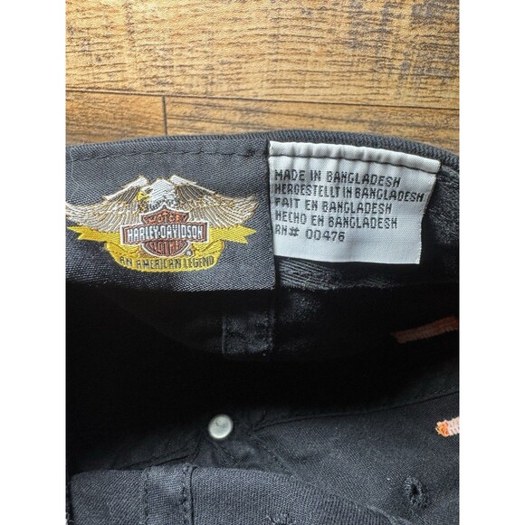 Harley-Davidson Black Baseball Cap “Since 1903” Adjustable Strapback - Picture 7 of 7